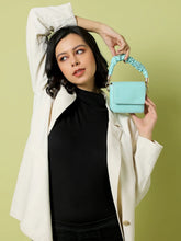 Haute Sauce - Solid Magnet Lock Hand Bag with Chain detail